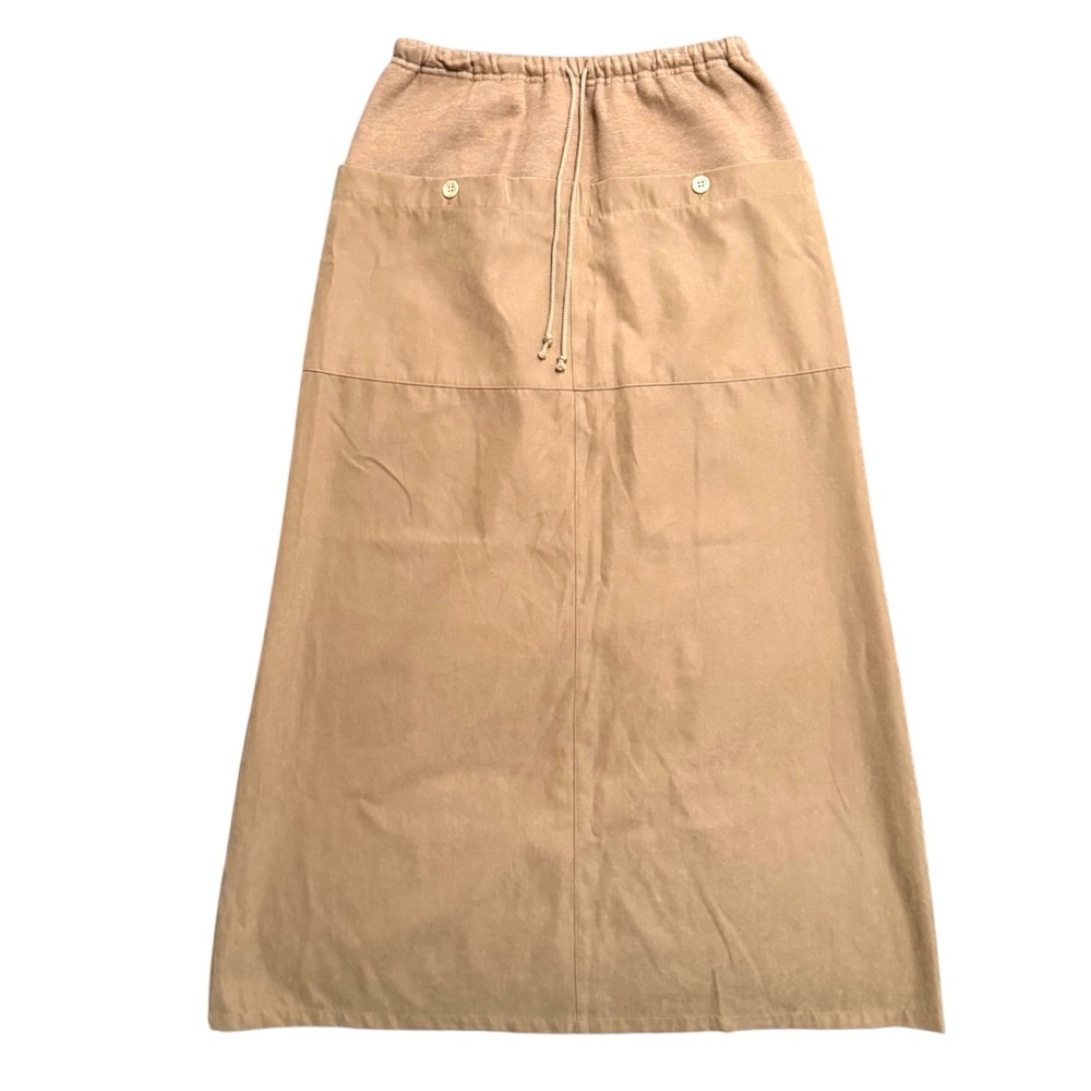 Walking by Koizumi Apparel Co. Tan Maxi Skirt Women's M Rare Japanese Brand!